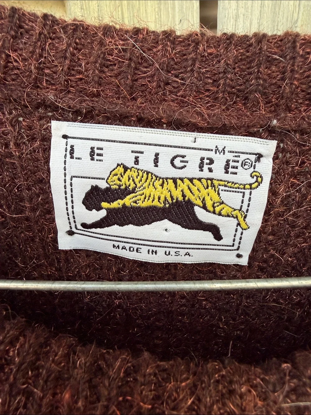 Le Tigre Women's Rust Brown Crewneck Sweater